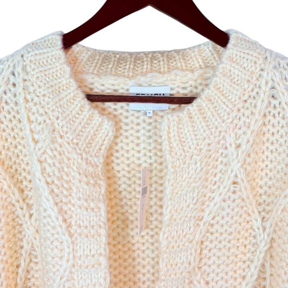 Anthropologie FRNCH Chunky Stitch Cardigan Sweater Medium - Picture 5 of 12